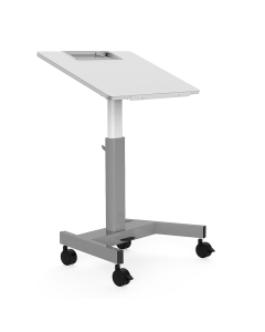 Luxor 28" W x 20" D Tilting Pneumatic Sit-Stand Student Desk, 29" - 44" H