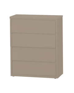 Mayline 4-Drawer 36" Wide Lateral File Cabinet, Letter & Legal (Shown in Dessert Sage)