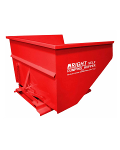 McCullough Industries 2 Cubic Yard Self-Dumping Hoppers 4,000 - 7,000 Lb Capacity (Shown in Red)