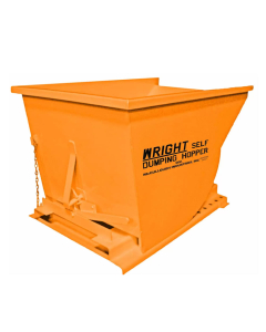 McCullough Industries .75 Cubic Yard Self-Dumping Hoppers 4,000 - 7,000 Lb Capacity (Shown in Orange)