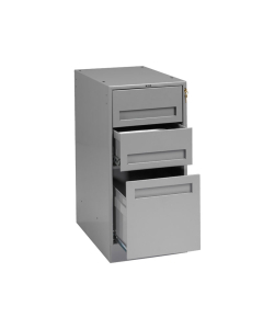 Tennsco Modular Cabinets for Modular Workbenches - MD3-1524 shown in Medium Grey