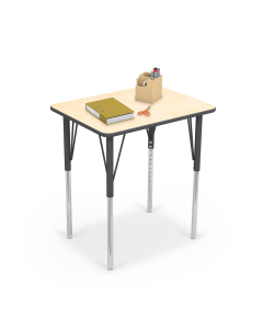 Mooreco Essentials 26" W x 20" D Economy Classroom Elementary Activity Table, Fusion Maple