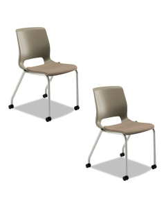 HON Motivate MG201 Fabric Stacking Chair, 2-Pack
