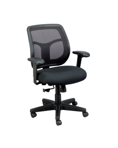 Eurotech Apollo MT9400 Mesh-Back Fabric Mid-Back Task Chair (Shown in Black)