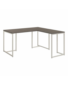 Bush Furniture Method 60" W L Shaped Desk, White