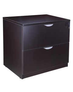 Boss 2-Drawer 31" Wide Lateral File Cabinet, Letter & Legal (Shown in Mocha)