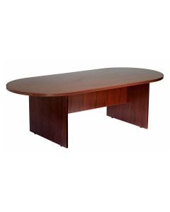 Boss 6 ft Racetrack Conference Table (Shown in Mahogany)