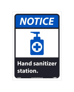 National Marker 14" x 10" Hand Sanitizer Station Safety Signs