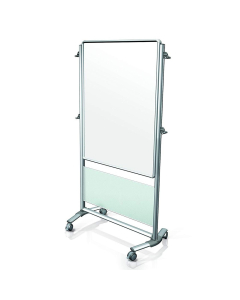 Ghent Nexus 3' x 4' Porcelain Magnetic Mobile Easel, Frosted