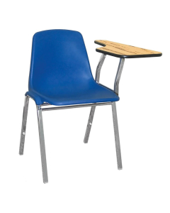 NPS 11" x 23" Tablet Arm Student Chair Desk, Left-Hand Shown in Blue