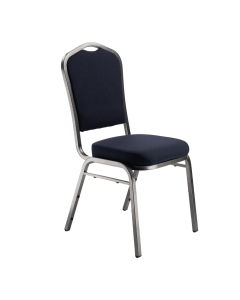 NPS 9300 Series Deluxe Fabric Upholstered Stacking Chair (Shown in Blue/Silver)