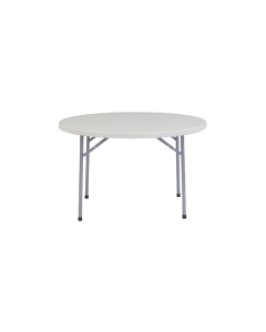 NPS Heavy-Duty Round Folding Table, Speckled Grey (Shown in 48" R)