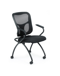 Eurotech Flip NT5000ARM Mesh-Back Fabric Nesting Folding Guest Chair