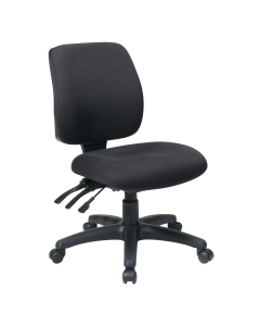 Office Star Work Smart Dual-Function Fabric Mid-Back Task Chair