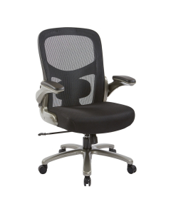 Office Star Pro-Line II Big & Tall 400 lb. Mesh Mid-Back Executive Office Chair, Titanium