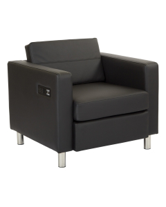 Office Star Work Smart Atlantic ATL51 Dillon Fabric Low-Back Club Chair (Shown in Black)