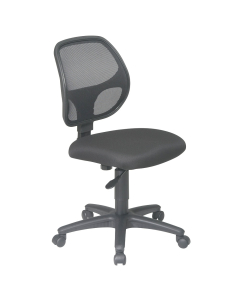 Office Star Mesh-Back Fabric Mid-Back Task Chair