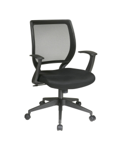 Office Star Work Smart Designer Mesh-Back Fabric Mid-Back Task Chair (Shown in Black)