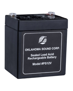 Oklahoma Sound 12-Volt Rechargeable Battery for Sound Lectern, 5-Amp