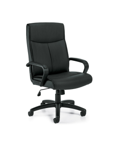 Offices to Go OTG11782B Luxhide High-Back Managers Office Chair