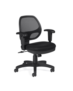 Offices to Go OTG11647B Mesh Mid-Back Managers Chair