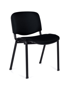 Offices to Go OTG11704 Fabric Stacking Chair - Shown in Black