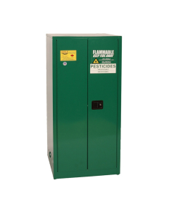 Eagle PEST62 Manual Two Door Pesticides Safety Cabinet, 60 Gallons, Green