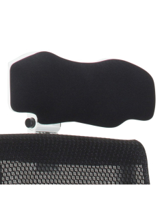 Eurotech Fabric Headrest for Powerfit Executive Chairs, White Frame (Shown in Black)