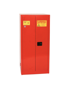 Eagle PI-62 Manual Two Door Combustibles Safety Cabinet, 96 Gallons, Red