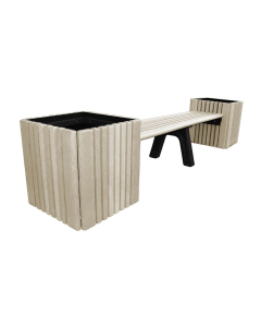 Polly Products 2PB6F Planter & Bench Combos