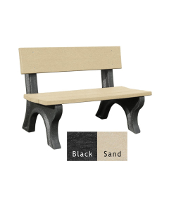 Polly Products LB4B Landmark Series 4' Backed Benches
