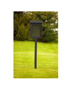 Polly Products Outdoor Small Outdoor Message Centers (Shown in Black with One Post)