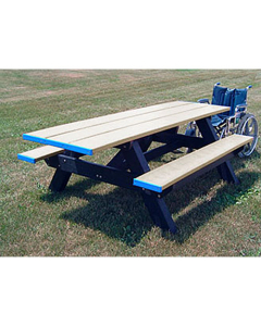 Polly Products SPT2HA Standard Series ADA Compliant On 2 Ends Picnic Tables