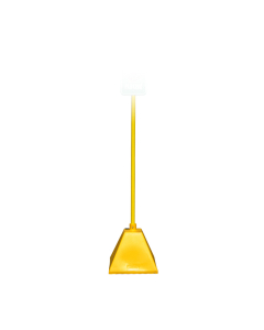 Vestil 98" H Pyramid Base Sign Stand with Pole (Shown in Yellow)