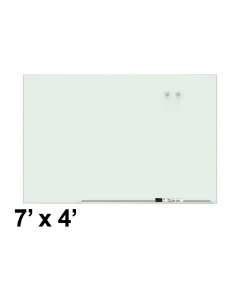 Quartet Element 7' x 4' White Magnetic Glass Whiteboard