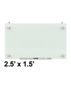 Quartet Infinity 2.5' x 1.5' Cubicle Magnetic Glass Whiteboard