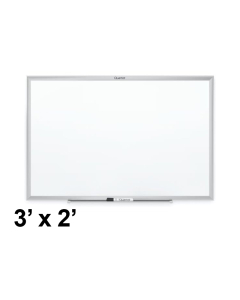 Quartet Classic Series 3 x 2 Silver Aluminum Frame Melamine Whiteboard