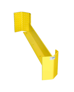 Bluff 42" L Double-Sided Steel Pallet Rack Guard (Shown in Yellow)