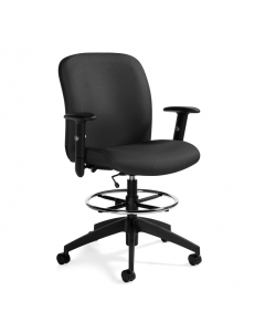 Global Truform S5458-6 Fabric Mid-Back Office Task Chair, Footring