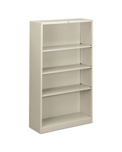 HON Brigade S60ABC 4-Shelf Metal Bookcase (Shown in Light Grey)