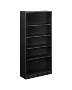 HON Brigade S72ABCS 5-Shelf Metal Bookcase in Charcoal
