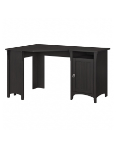 Bush Furniture Salinas 55" W Corner Desk with Storage (Shown in Black)