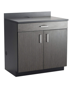 Safco 36" W x 25" D 1-Drawer Hospitality Base Cabinet (Shown in Black)