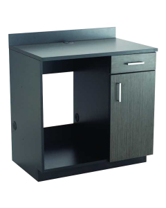Safco 36" W x 25" D Hospitality Appliance Base Cabinet (Shown in Black)