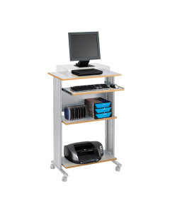 Safco Muv 29.5" W Stand-Up Office Desk, Grey