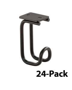Safco Accessory Under Desk Hooks, 24-Pack