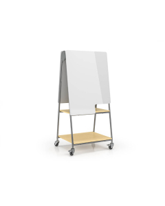 Safco Learn 5.4' x 2.5' Reversible Mobile Whiteboard