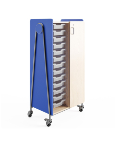 Safco Whiffle 60" H Classroom Storage Cart (Shown in Navy)