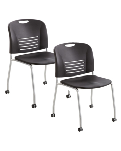 Safco Vy Plastic Stacking Guest Chair, 2-Pack