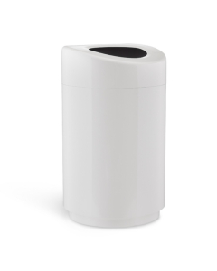 Safco 30 Gal. Open Top Trash Receptacle (Shown in White)